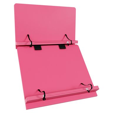 Suporte para Livro Duplo Resistente Ergonômico Rosa