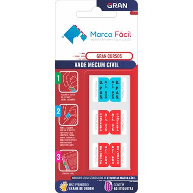 Etiquetas Vade Mecum Civil Gran Cursos