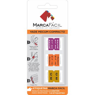 Etiquetas Vade Mecum Compacto Marca Fácil