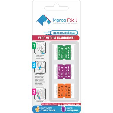 Etiquetas Vade Mecum Tradicional Marca Fácil