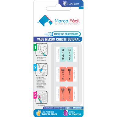 Etiquetas Vade Mecum Constitucional Flávia Bahia