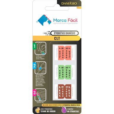 Etiquetas CLT Damásio