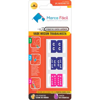 Etiquetas Vade Mecum Trabalhista Curso Jurídico