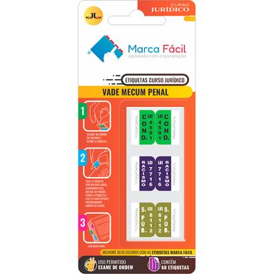 Etiquetas Vade Mecum Penal Curso Jurídico